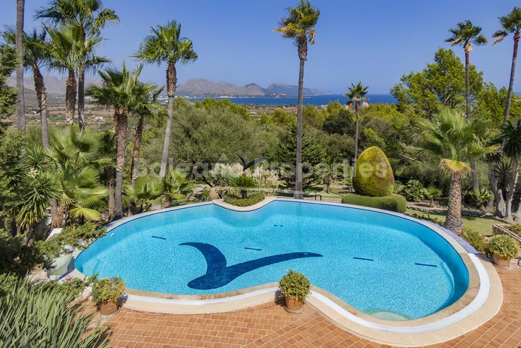 Luxury estate with the best sea and mountain views in Pollensa, Mallorca