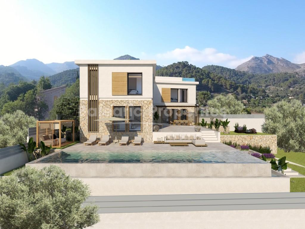 Villa de lujo de nueva construcción en venta en las afueras de S'Arraco, Mallorca