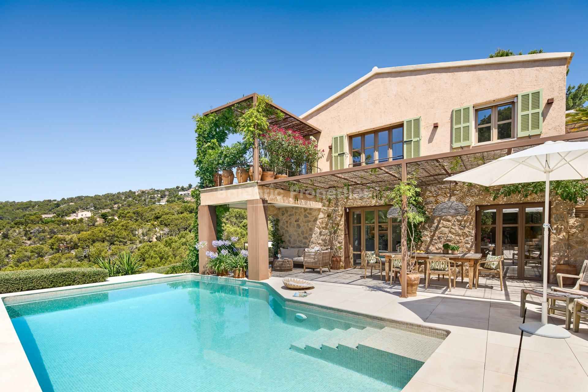Beautiful villa with sea views in Puerto Andratx, Mallorca – elegant coastal living in a sought-after location