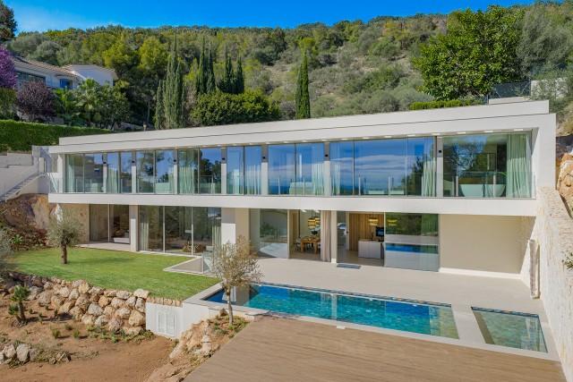 Designer villa with sea views for sale in Portals Nous, Southwest Mallorca
